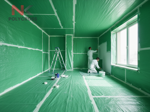 Feuille de protection de peinture jetable, imperméable, pour une couverture de surface anti-poussière et résistante aux éclaboussures - Product Image 4