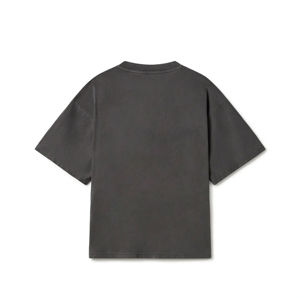 เสื้อยืดผู้ชายไซส์ใหญ่พิเศษ 150 กรัม ผ้าฝ้ายซาติน คอโอ ทรงหลวม พิมพ์ลายโลโก้ด้านหลัง สไตล์ลำลอง ทรงบ็อกซี่ รับผลิตตามแบบ - Product Image 3