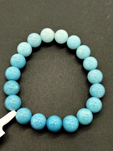 Pulsera de Turquesa Natural y Topacio Azul, Chapada en Oro Rosa, Hecha a Mano, Joyería Vintage para Mujer, Regalo al por Mayor - Product Image 2
