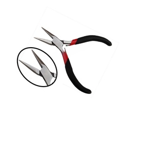 2 pinces à bec effilé de précision avec double manchon en acier inoxydable, outil manuel de coupe combiné pour la fabrication de bijoux - Product Image 4