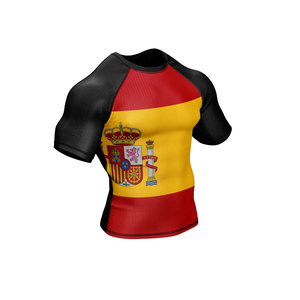 Camiseta de Compresión de Manga Larga con la Bandera de España para Hombre, Camiseta de Secado Rápido para MMA y BJJ, Estampado por Sublimación - Product Image 5