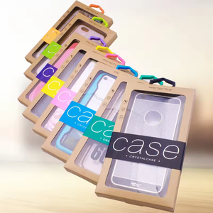 Exquisite Black Special <b>Paper</b> Phone Case Packaging Box Magnetic Suction Customized Label <b>Pattern</b> Cardboard Embossing Customized - Product Image 5