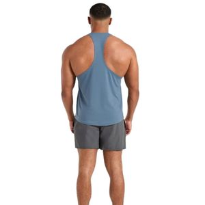 <b>Mens</b> Blue Stringer Tank Top <b>Gym</b> Workout <b>Vest</b> Athletic Fitness Training Bodybuilding Sportswear Sleeveless Activewear Shirt - Product Image 4