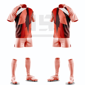 Tenue de rugby athlétique personnalisée : Maillot et short imprimés, séchage rapide, respirant, performance sportive, entraînement d'équipe, matchs, 100 % respirant - Product Image 5
