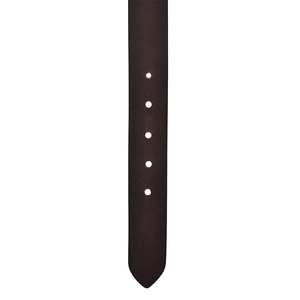 Ceinture en cuir de vachette formelle pour homme, noire unie, avec boucle ardillon rectangulaire argentée, durable et résistante aux rayures - Product Image 2