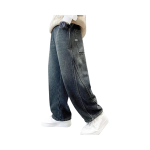 <b>Jeans</b> Factory Direct Sales Summer and Autumn Season New Loose Baggy Boys Trousers Casual Breathable Wear Men's Denim <b>Jeans</b> - Product Image 1