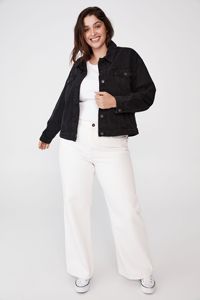 Women Denim <b>Jacket</b> Technical Fabric Jean Outerwear Performance Wear - Product Image 2