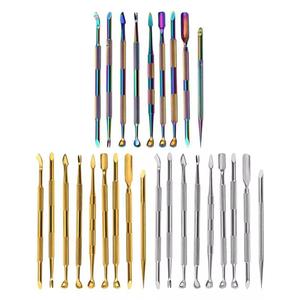 Juego de Empujadores de Cutículas de Doble Punta de Acero Inoxidable, Herramientas de Manicura Reutilizables, Herramienta Profesional de Limpieza de Uñas de Doble Cabeza - Product Image 1