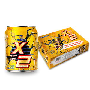 Boisson énergisante Tribeco X2 250ml, canette jaune, boisson gazeuse - Product Image 2