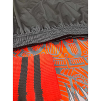 Conjunto de 3 Piezas de Uniforme de Fútbol para Hombre, Camiseta de Fútbol con Diseño de León Tribal Naranja, Pantalones Cortos y Calcetines para Partidos Profesionales