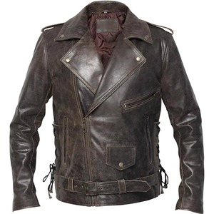 Best Price High Quality Men's <b>Long</b> Sleeve <b>Leather</b> <b>Jackets</b> Fashionable for Street Wear Winter Condition New Adult Size - Product Image 1