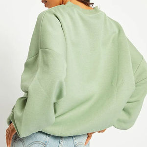 Nueva Sudadera de Invierno para Mujer, Cuello Redondo, Color Sólido, Ecológica, Personalizable, con Logotipo Frontal, Estilo Urbano, Forro Polar, Impermeable - Product Image 5