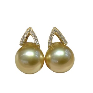 Boucles d'oreilles à clous en perles naturelles de 9-10 mm, design rond presque parfait, polyvalentes et élégantes pour les trajets quotidiens, coffret cadeau parfait - Product Image 5
