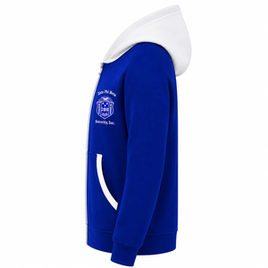 เสื้อฮู้ดซิปผู้หญิง Zeta Phi Beta Sorority สีแทน แต่งฮู้ดตัดสี ซิปยาว แขนยาว ปักอักษรกรีก สไตล์ลำลอง - Product Image 5