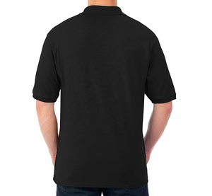 Personalizado Color sólido 100% algodón Golf para la camisa de manga corta de los hombres de secado rápido antiarrugas Jersey serigrafía de negocios - Product Image 2