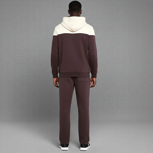 Ensemble 2 pièces pour homme de qualité supérieure, logo imprimé en sérigraphie personnalisé, 100% coton, à capuche, décontracté, streetwear, bicolore, hiver - Product Image 5