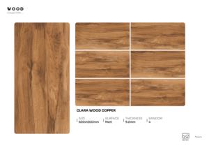 Azulejos de porcelana con acabado mate de alta calidad, colección de madera, 600X1200, aspecto de madera natural, azulejos para pisos y paredes para interiores de primera calidad - Product Image 5