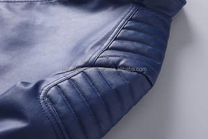 2025 Nouvel article Veste en cuir pour homme Veste en cuir à manches longues Street Wears Veste en cuir pour homme par Boomletcorp Sportswear. - Product Image 4