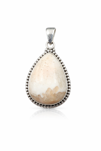 <b>unique</b> Stone Orange Scolecite Gemstone 925 Sterling Silver Pendant Teardrop Handmade Jewelry Rose Gold Yellow Gold Plated <b>Her</b> - Product Image 6