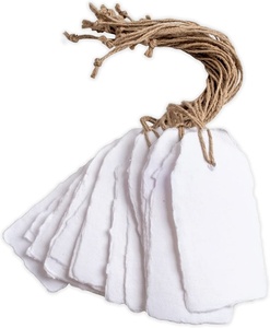 Étiquettes en papier plantable écologiques, étiquettes cadeaux vierges recyclées pour l'emballage, l'artisanat et la marque, formes et tailles variées, étiquettes durables - Product Image 1