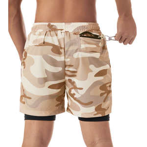 Shorts de sport pour homme en polyester, nouveau modèle, pour la course à pied et la gym, avec poches, pour entraînement en extérieur. - Product Image 3