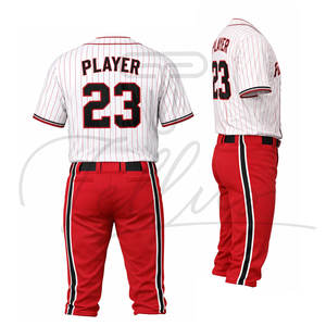 Diseño de Uniformes de Béisbol Personalizados de Alta Calidad para Jóvenes y Adultos, Precio al por Mayor, Uniforme de Béisbol de Poliéster para Hombre - Product Image 6