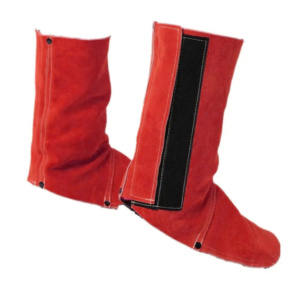 Protège-chaussures de soudage en cuir de vachette pleine fleur de qualité supérieure, gaine de sécurité pour la protection des mains contre les étincelles industrielles et la lutte contre les incendies - Product Image 5