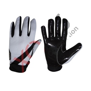Gants de football américain pour hommes, taille plus, respirants, en silicone, logo personnalisé, fermeture à enfiler, impression numérique, antidérapants - Product Image 1
