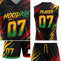 Ensemble d'uniformes de flag football 7 sur 7 personnalisés pour hommes et jeunes, maillot et short sublimés, vêtements de sport d'équipe, anti-humidité, prix de gros