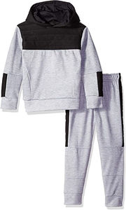 Winter Streetwear Reversible Lightweight Plus Size Hooded Drawstring <b>Jacket</b> Jogger Set Quick Dry Breathable Polyester/Cotton - Product Image 2