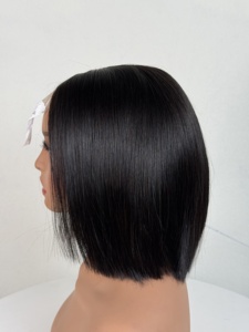 Perruque Bob en cheveux humains vietnamiens bruts, 100% cheveux humains, perruque courte et droite pour femmes - Product Image 5
