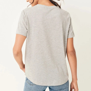 Camisetas de Cuello Redondo Personalizadas al por Mayor para Mujer, Camisetas de Alta Calidad con Logotipo Personalizado, Camisetas de Talla Grande para Mujer - Product Image 4