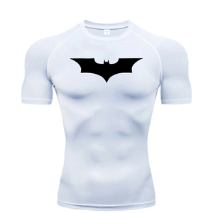 T-shirt sportif pour homme Index Apparel, vert fluo, manches courtes, col rond, séchage rapide, coupe ajustée, en polyester tricoté, longueur standard - Product Image 4