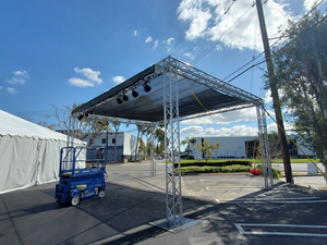 Sistema de Estructura de Aluminio para Escenario de Bajo Costo, Estructura Portátil para Iluminación y Soporte de Audio para Eventos - Product Image 2