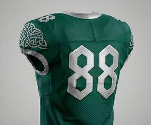 Camiseta de Fútbol Americano para Hombre, Verde, Sublimada, Sin Mangas, de Malla, Transpirable, Ajuste Atlético, para Adultos - Product Image 1