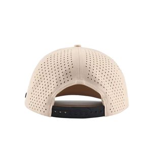 หมวกกอล์ฟกันน้ำสองสี พร้อมโลโก้ยางแบบกำหนดเอง ปีกโค้ง 5 แผง แบบ Snapback สำหรับกีฬากลางแจ้ง - Product Image 4