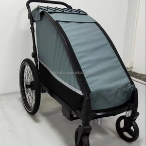 Poussette pour animaux de compagnie Remorque pour vélo pour chien Cadre en alliage d'aluminium Léger Suspension indépendante - Product Image 1