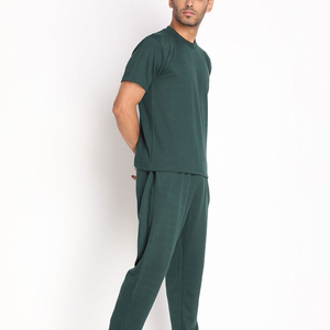 Conjunto Deportivo de Verano Ligero de Secado Rápido, Personalizable, de Algodón/Poliéster, 2 Piezas, Camiseta y Pantalón para Hombre - Product Image 1