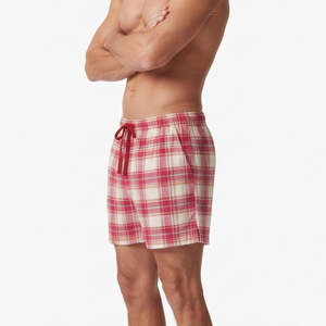 Pantalones Cortos de Franela para Hombre, Ropa de Dormir de Alta Calidad, Pantalones Cortos a Cuadros de Franela 100% Algodón con Cordón Ajustable - Product Image 4