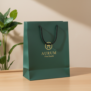 ถุงกระดาษเคลือบสีขาวแบบหรูหราเป็นมิตรกับสิ่งแวดล้อม พร้อมพิมพ์ลายตามสั่ง สำหรับของขวัญระดับไฮเอนด์ โปรโมชั่นซูเปอร์มาร์เก็ต และบรรจุภัณฑ์แบรนด์ - Product Image 4