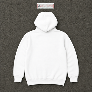 เสื้อฮู้ดดี้สีขาวขนาดใหญ่พิมพ์ลายตัวอักษร Money Stack สไตล์สตรีทแวร์สำหรับผู้ชาย ขายส่งจำนวนมาก - Product Image 6