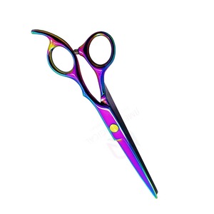 Tijeras de Peluquería Profesionales de Color Titanio, Cuchillas de Acero Afiladas, Reposa Dedos Fijo, Tijeras de Salón de Alta Calidad - Product Image 6