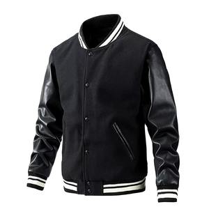 Veste d'hiver pour homme de haute qualité, style varsity uni, col montant, respirante, coupe-vent, logo personnalisé, design tendance - Product Image 5