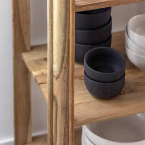 Consola Vandana Elara Nimbus con cajón en madera de acacia y mármol Emyr - Product Image 2