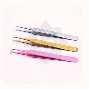 Pinzas de Acero Inoxidable de Alta Calidad de Marca Privada para Extensión de Pestañas Postizas, Uso en Belleza - Product Image 3