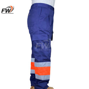 Pantalon de travail pour homme OEM/ODM, léger, en coton, haute visibilité, réfléchissant, séchage rapide, imperméable, confortable - Product Image 3