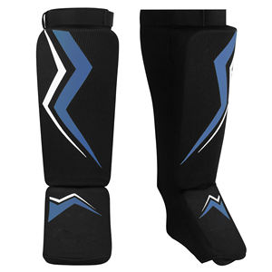 Espinilleras de Cuero y PU para Entrenamiento de Muay Thai, MMA y Boxeo - Product Image 1