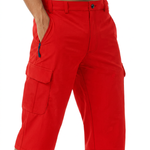 Pantalones Cortos Cargo para Hombre Rolein, Color Sólido, con Bolsillos, Impermeables, de Secado Rápido, Cintura Media, Casuales, de Nylon/Algodón, Cierre de Cremallera, 220g - Product Image 5