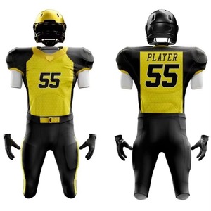 Wholesale Sets Breathable Plus Size Sale American Football Sports Uniform Best Quality 100% Polyester Custom Logo Unisex Quick - Product Image 3