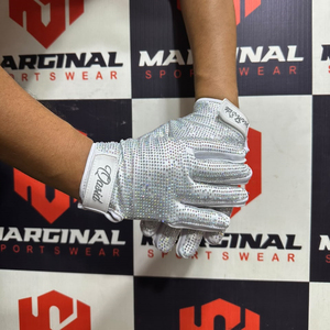 Guantes de Fútbol Americano con Pedrería, Estilo Universitario, Agarre Completo, Ligeros, Antideslizantes, con Cierre de Velcro para Entrenamiento Deportivo - Product Image 5